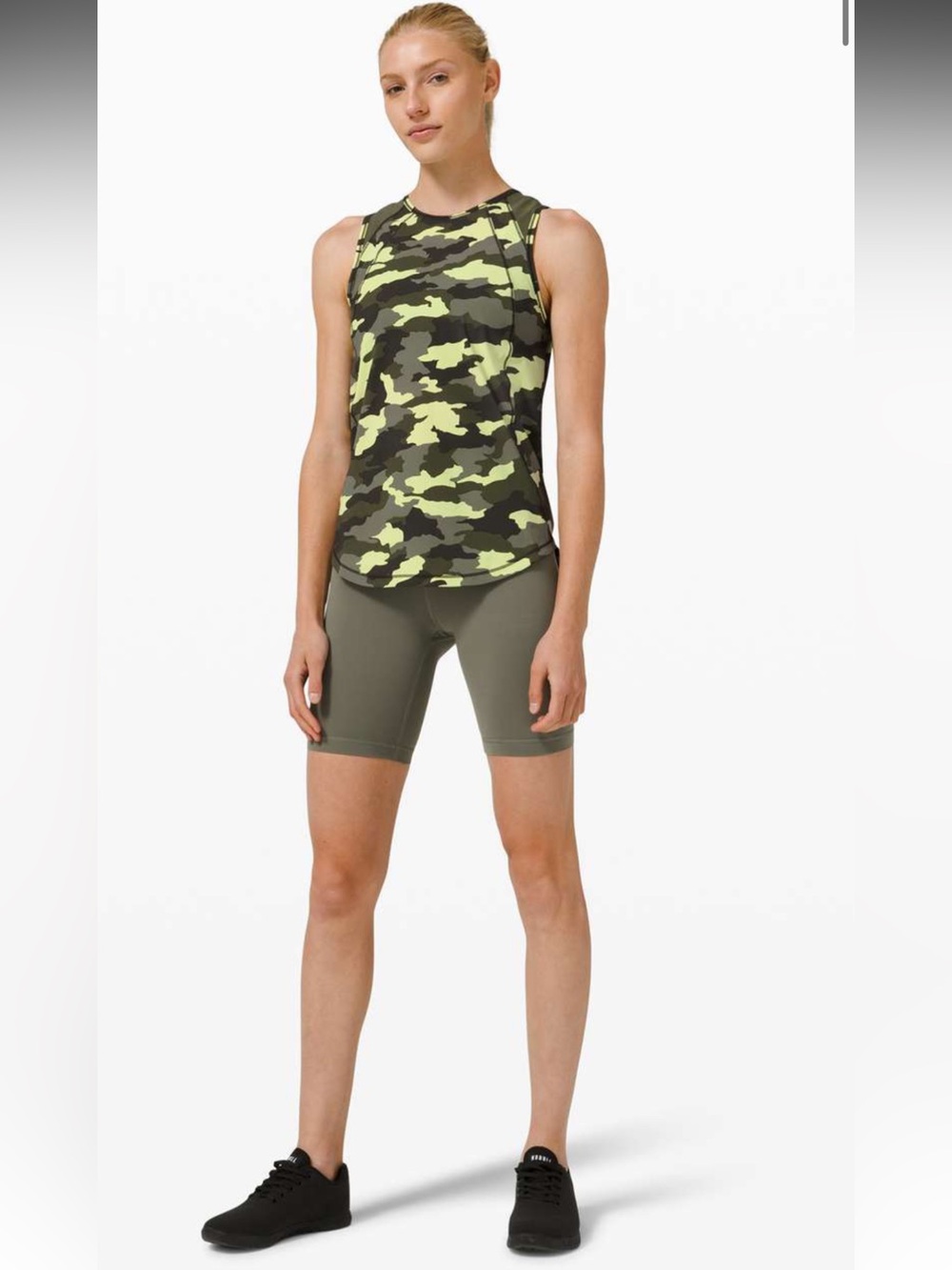 124. Lululemon Sculpt Tank Heritage 365 Camo Crispin Green Multi/Medium Olive 14